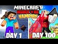 I Survived 100 Days as a VAMPIRE in HARDCORE Minecraft!