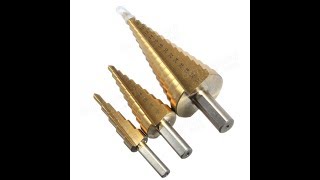 3Pcs HSS 4-12/20/32mm high-quality HSS Steel Step Drill Bit Hole Cutter