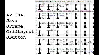 AP CSA JFrame + GridLayout + JButton Chess / Checker / Bejeweled