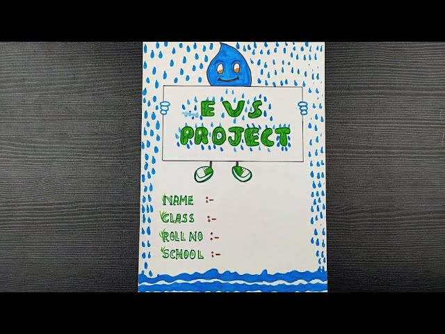 Cover Page Design For Evs Project Front Page Design For 56 Off