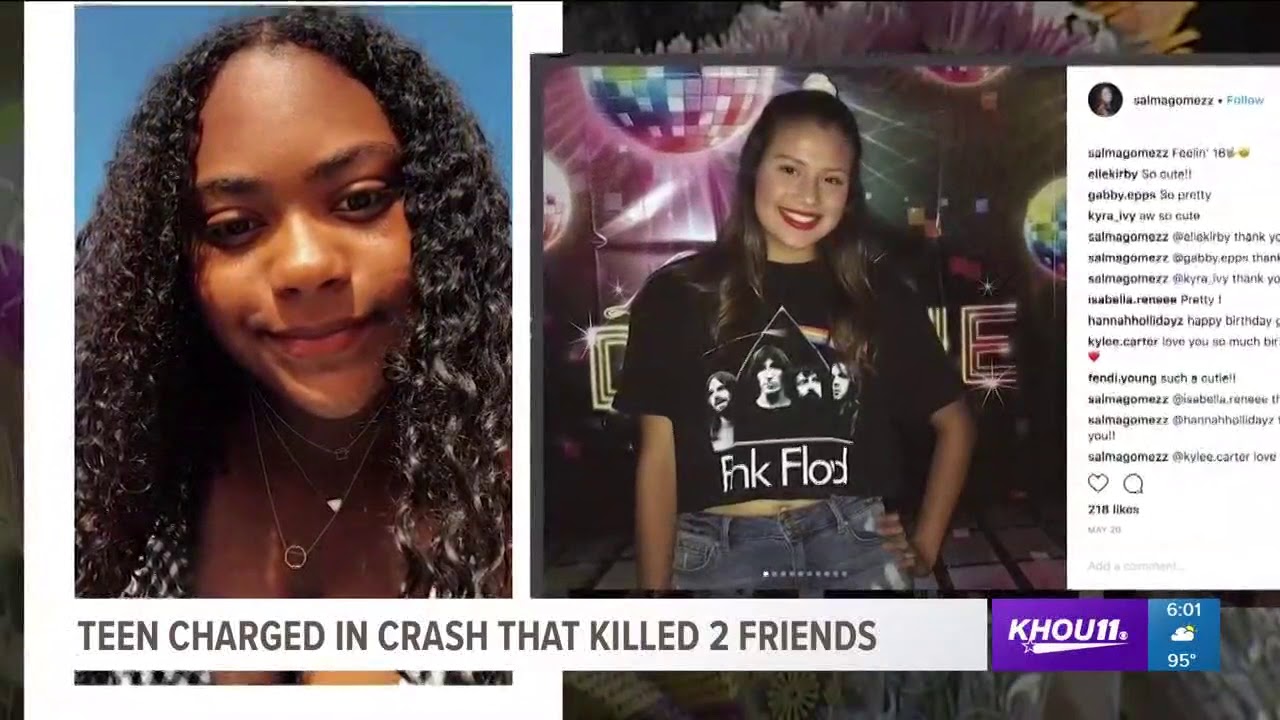 Students Gather At Crash Site Where Two Teens Were Killed - YouTube