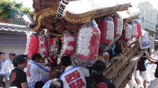 平成30年6月24日平野郷制動テスト＆夏祭り前夜祭　9町の勇姿