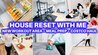 CLEAN WITH ME + HOUSE RESTOCK + RESET | RESET ROUTINE | CLEANING MOTIVATION MEAL