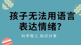 孩子无法用语言表达情绪？