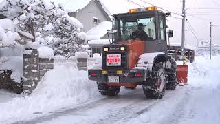 山形 さがえ・2022元旦除雪車が来た。