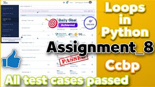Assignment-8||loops in python||ccbp|Nxtwave assignments..