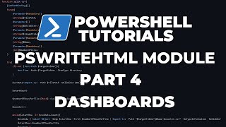 PowerShell Tutorials : PSWriteHTML - Part 4 - Create Dashboards