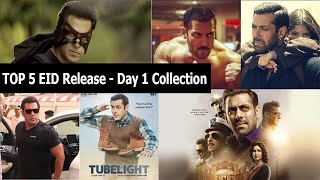 Top 5 Salman Khan Films Records On 1st Day Of Eid In Last 5 Years Including Kick And Sultan