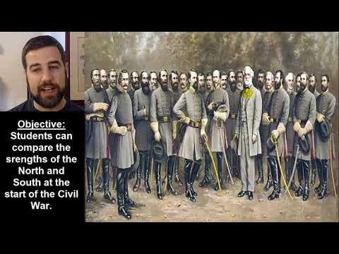 What were the main strengths and weaknesses of the North?
