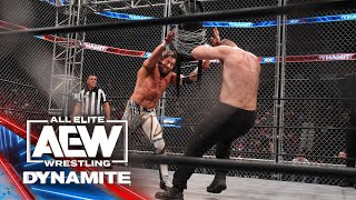It was a shocking conclusion in the steel cage match between Omega & Moxley | AEW Dynamite 5/10/23