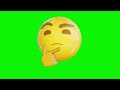 Emoji Thinking Green Screen #shorts #emoji #viral #trending Green screen grooves