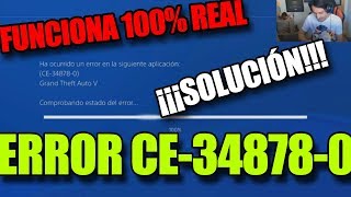 😱ERROR CE-34878-0 PS4 SOLUCION 2018 [100% FUNCIONA]😱