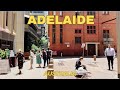 4K Australia | Adelaide City Tour  | CBD Lunch Hour Walkthrough