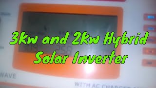 3Kw and 2Kw Hybrid Solar Inverter