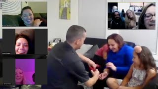 Surprise Proposal During A ZOOM Magic Show!