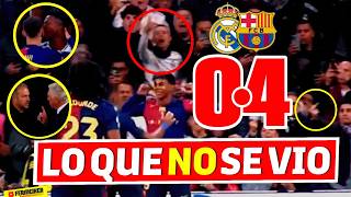 LO QUE NO SE VIO del REAL MADRID 0-4 BARÇA ⛔ ¡ASALTO AL BERNABÉU! 😍 LA 'RYL' NO FALLA 🔥 GAVI 🆚 VINI