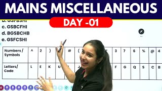 Mains Miscellaneous (Day -01) Reasoning | Bank Exams Special | Reasoning | Parul Gera | Puzzle Pro
