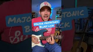 Major Pentatonic Blues Licks - Blues Lead Guitar Lesson