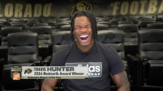 Travis Hunter wins 2024 Bednarik Defensive Player of the Year Award 🏆 | ESPN College Football