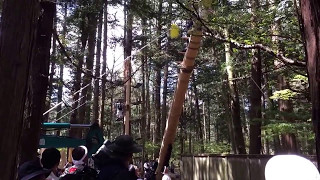 小野神社 雨沢区 建御柱