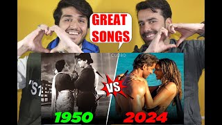 Evolution Of Romantic Songs in Bollywood (1950-2024)  CLOBD AFGHAN REACTION!|(@AFGHAN REACTors)