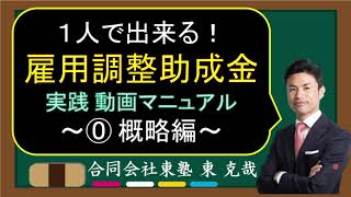 0概略編　雇用調整助成金【動画】申請マニュアル