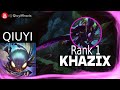 🔴 QIUYI KHAZIX VS REKSAI - QIUYI RANK 1 KHAZIX JUNGLE GUIDE