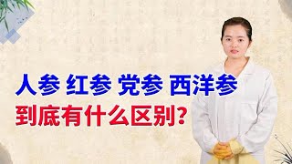 人参、红参、党参、西洋参……到底有什么区别？