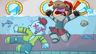 ¿PUEDES SOBREVIVIR A LA INUNDACIÓN?! 😰😱 NUESTRO BARCO SE HUNDE ⚠️ MINECRAFT TITANIC INVICTOR