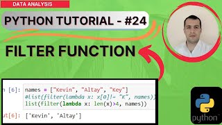 PYTHON LESSON #24 - FILTER FUNCTION IN PYTHON.