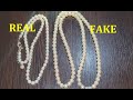 White pearls real vs fake. How to spot fake pearl necklace