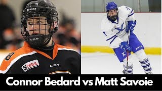 Connor Bedard vs Matthew Savoie: HEAD TO HEAD BATTLE