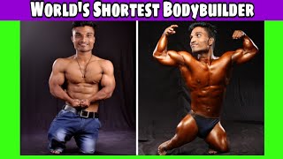 World's Shortest Bodybuilder🏋️| Guinness World Records | Pratik Mohite | Green Information #shorts