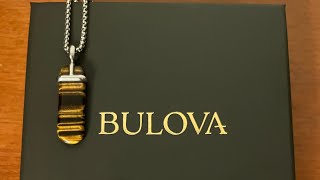 Bulova Men's Classic Pendant Necklace - Review - Tiger eye