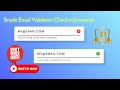 I Built a Simple Email Validator in Javascript #webdevlopment #javascript #programming #html #css