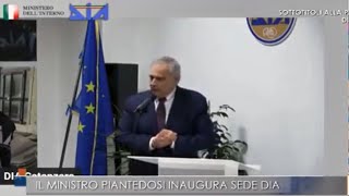 Catanzaro, inaugurato il nuovo centro della Dia alla presenza il ministro Piantedosi