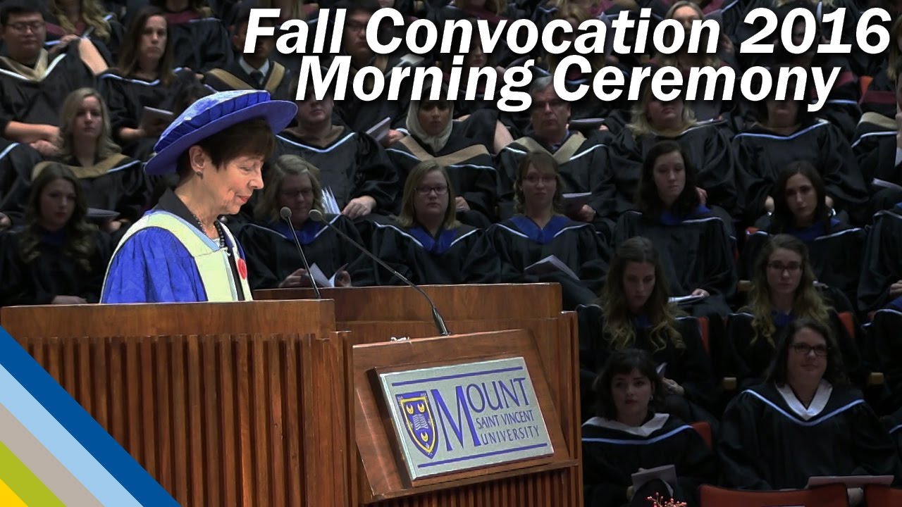 Fall Convocation 2016 Morning Ceremony Youtube