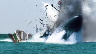 Submarine Slices Ship in Half