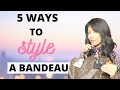 5 WAYS TO STYLE A BANDEAU  ON YOUR LOUIS VUITTON HANDBAG on SPEEDY, POCHETTE METIS #Louisvuitton