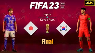 FIFA 23 - JAPAN vs. SOUTH KOREA - FIFA World Cup Qatar Final - PS5™ [ 4K ]