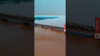 Old Yamuna Bridge in Allahabad during monsson...#yamuna #Oldnanibridge#Prayagraj