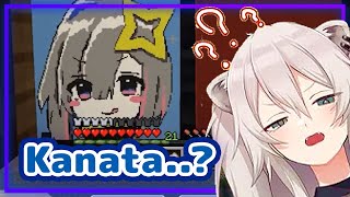 Shishiro Botan - Reacts to Amane Kanata's Face Logo in Minecraft 【ENG Sub/Hololive】