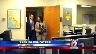 Howard Ain, Troubleshooter: Inheritance scam alert