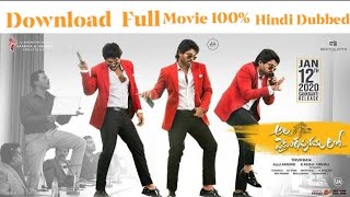 how to download ala vaikunthapurramuloo movie in hindi dubbed