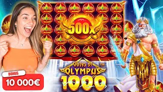 J'AI EU LA BOMBE X500 SUR UN BONUS A 10.000€ SUR GATES OF OLYMPUS 1000 !💥🔥