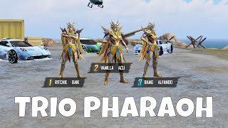 INI DIA TRIO PHARAOH DALAM 1 TIM! MUSUH PADA KETAKUTAN! - PUBG MOBILE