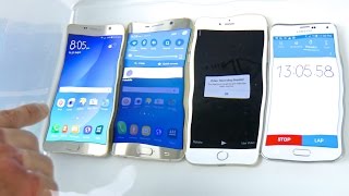 Samsung Galaxy Note 5 VS S6 Edge Plus VS iPhone 6 Plus Water Test! Waterproof?