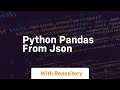 python pandas from json