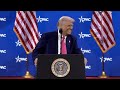 president trump remarks at concludes cpac 2025 doge trending trump