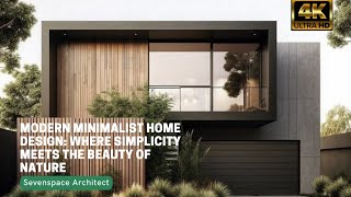 Modern Minimalist Home Design :  Where Simplicity Meets the Beauty of Nature